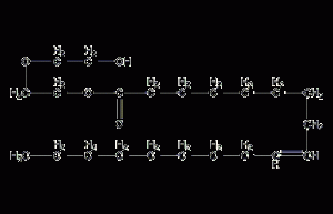 (Z)-Octadenoic acid-2-(2-hydroxyethoxy)ethyl ester structural formula