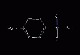 Structural formula of p-hydroxybenzenesulfonic acid