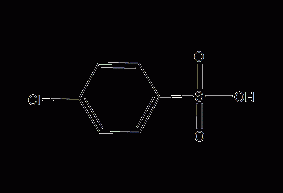 Structural formula of p-chlorobenzenesulfonic acid