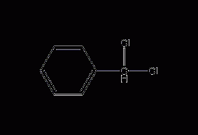 Structural formula of benzyl dichloride