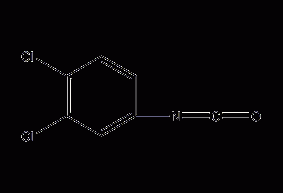 3,4-Dichlorophenyl isocyanate structural formula