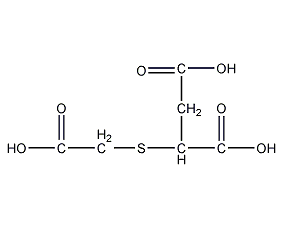 2-Carboxymethylthiosuccinic acid structural formula