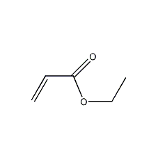 Ethyl acrylate structural formula