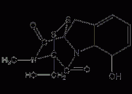 Gliotoxin structural formula