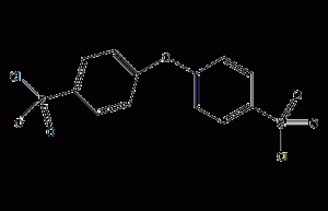 4,4'-Oxobis(phenylsulfonyl chloride) structural formula