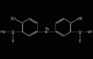 Methylene disalicylic acid structural formula