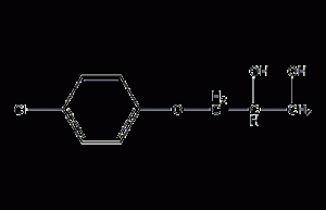 3-(4-chlorophenoxy)-1,2-propanediol structural formula