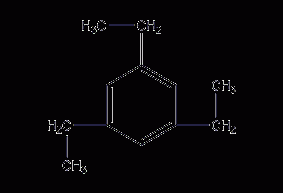 1,3,5-triethylbenzene structural formula