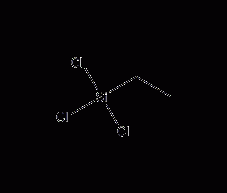 Ethyl trichlorosilane structural formula