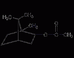 Bornyl acetate structural formula