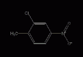 2-Chloro-4-nitrotoluene structural formula