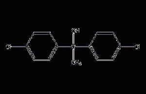 Structural formula of dicofol