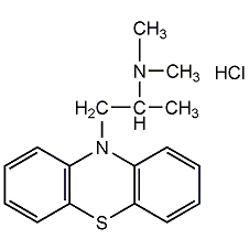 Promethazine hydrochloride structural formula