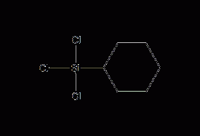 Cyclohexyltrichlorosilane structural formula