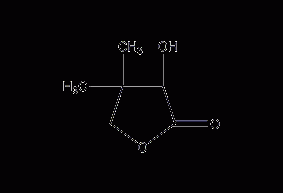 DL-pantoyl lactone structural formula