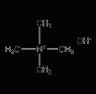 Tetramethylammonium hydroxide structural formula