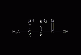 DL-threonine structural formula