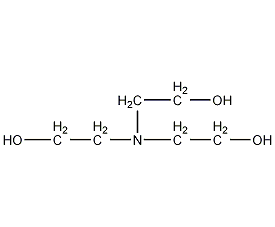 Triethanolamine structural formula