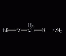 Methylene aminoacetonitrile structural formula