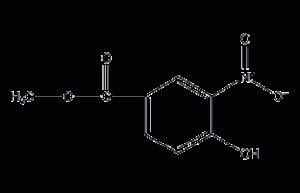 4-Hydroxy-3-nitrobenzoic acid methyl ester structural formula