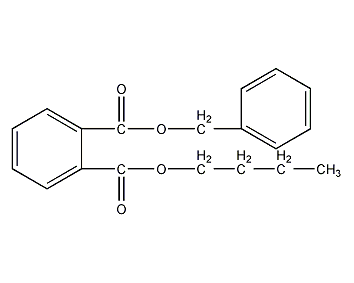 Butyl benzyl phthalate structural formula