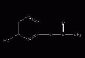 1,3-phenylene glycol monoacetate structural formula