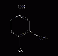 4-chloro-3-methylphenol structural formula