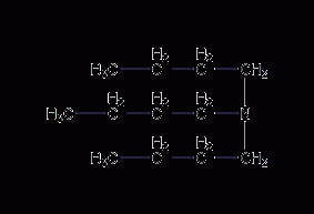 Tributylamine structural formula