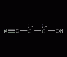 3-hydroxypropionitrile structural formula