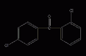 2,4'-dichlorobenzophenone structural formula