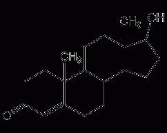 Testosterone structural formula