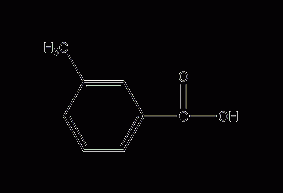 m-Toluic acid structural formula