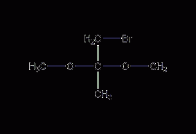 1-bromo-2,2-dimethoxypropane structural formula