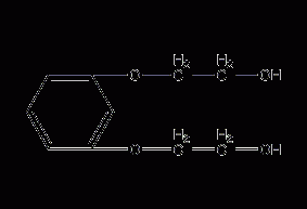 1,3-bis(2-hydroxyethoxy)benzene structural formula