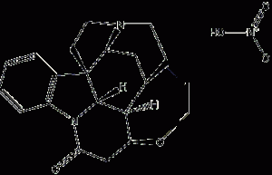 Strychnine nitrate structural formula