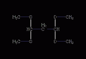 1,1,3,3-tetramethoxypropane structural formula