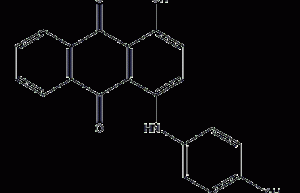 1-hydroxy-4-(p-toluylamino)anthraquinone structural formula