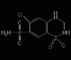 Hydrochlorothiazide structural formula