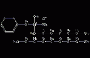 Hexadecylbenzyldimethylammonium chloride structural formula