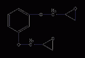 Resorcinol diglycidyl ether structural formula