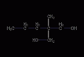 2-Methyl-2-propyl-1,3-propanediol structural formula