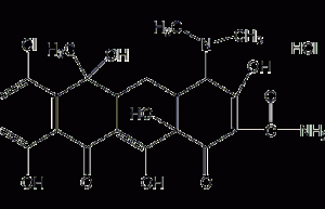 Chlorotetracycline hydrochloride structural formula