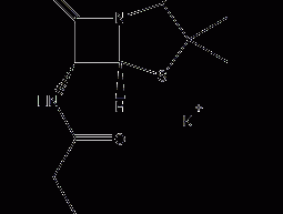 Penicillin Potassium Salt Structural Formula