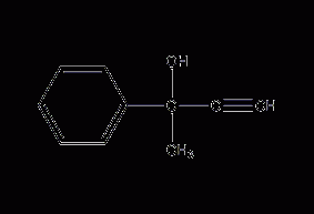 2-phenyl-3-butyn-2-ol structural formula