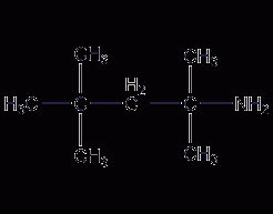 Structural formula of tert-octylamine