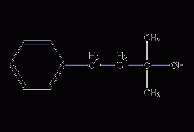 2-Methyl-4-phenyl-2-butanol structural formula