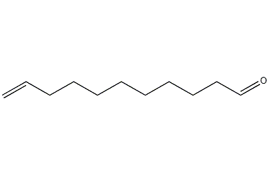 10-Undecenal structural formula