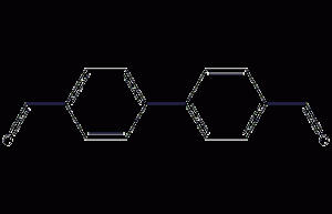 4,4'-biphenyl dicarboxaldehyde structural formula