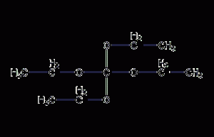 Tetraethyl orthocarbonate structural formula