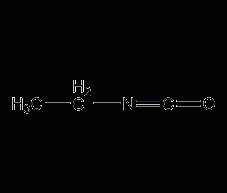 Ethyl isocyanate structural formula